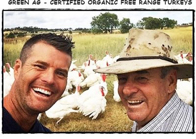 Farmer GREENAG TURKEYS with Paleo Pete visit